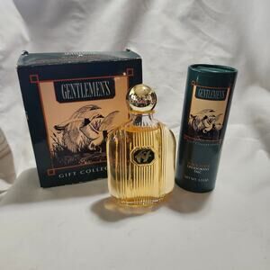 Vintage Avon Gentlemans Gift Collection Black Suede 3.5 Oz Spray Talc B17